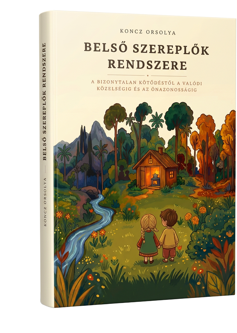 Koncz Orsolya: Belső szereplők rendszere könyv, háromdimenziós makett